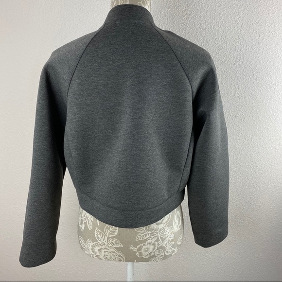 Everlane Gray Street Fleece Bomber Jacket Large - Picture 9 of 13